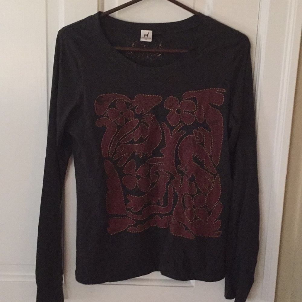 Peruvian Connection long sleeve 100% cotton tee